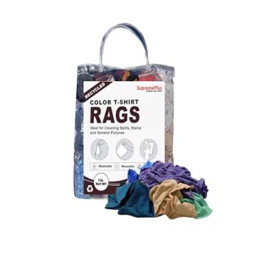 Imagem de SupremePlus Trapos coloridos para camisetas (saco de 500 g) – Compre panos a granel para oficinas, mecânicos, pintores e uso doméstico, panos de limpeza multiuso