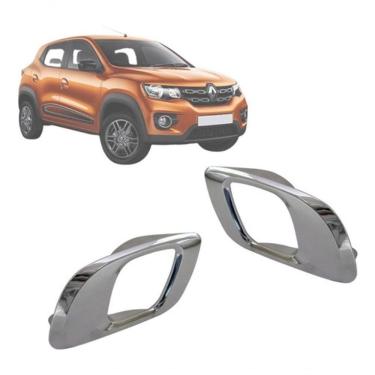 Imagem de Kit 2 Maçaneta Interna Gatilho Puxador Cromada Kwid 17 A 22 - Un / 2 [f103]