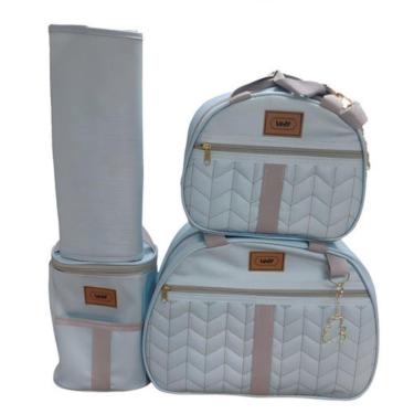 Imagem de Ludy Baby Kit Bolsa Maternidade Azul Claro Liso-Feminino