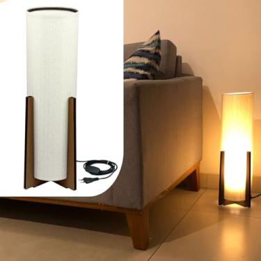 Imagem de Abajur De Chão Luminaria De Mesa Atlas Para Sala Estar Bivolt 110/220V Quarto Cabeceira de cama Decoração com 1,5 metros de Fiação