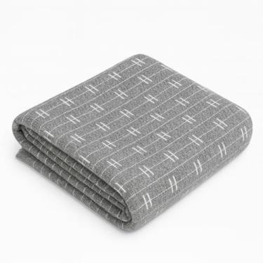 Imagem de Manta Sofa Kit 3 Mantas Cama Sofá Poltrona Algodão Gigante 2,80x1,80m Tipo Capa Protetora Decoração Macio e AgradáVel Ao Toque(1 MANTA CINZA)