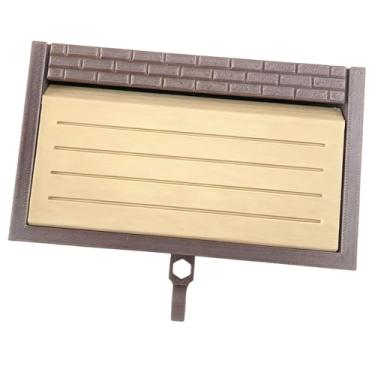 Imagem de Ｂｅｓｇａ Porta-chaves divertido para decoração de casa, abridor de portas, chaveiro impresso em 3D com design de parede de tijolos, ideal para cozinha, Bege Chocolate