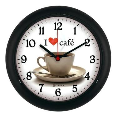 Imagem de Relógio De Parede Café Gourmet Eurora 6586 Cor Da Estrutura Preto