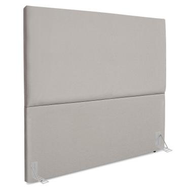 Imagem de Cabeceira Casal 140 Cm Com Frame Luna Suede Cinza Claro Artte Cinza Claro