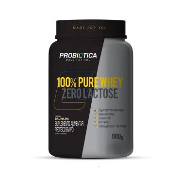 Imagem de 100% Pure Whey Zero Lactose 900g Sabor Baunilha