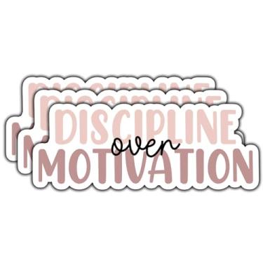 Imagem de (3 peças) Adesivo de Disciplina sobre Motivação Positiva Frases Motivacionais Decalque de Vinil Inspirador Impermeável para Livros Laptops Telefone Garrafas de Água Copo Kindle 3 Polegadas