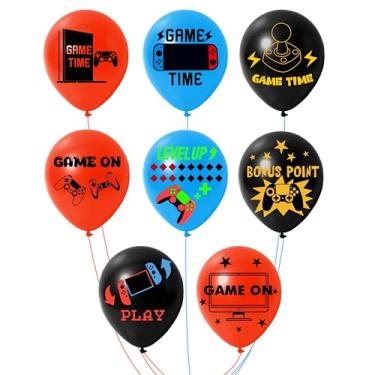 Imagem de 40 Pcs Video Game Balloons Game on Party Decorations 12 Inch Game Time Level Up Theme Balloons Decor for Teens Player Birthday Party Supplies
