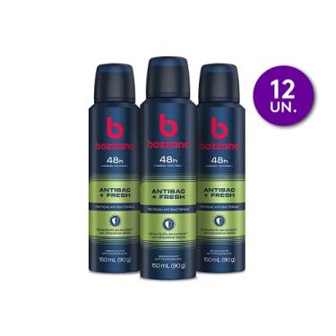 Imagem de Desodorante Antitranspirante Aerossol Masculino Fresh 150Ml - 12 Unidades, Bozzano