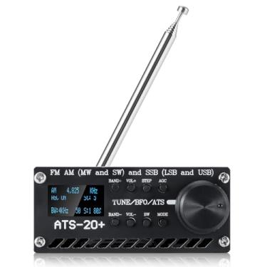 Imagem de Receptor de rádio portátil de ondas curtas Si4732 ATS-20+, receptor de rádio de banda completa GOOZEEZOO FM AM (MW SW) LW SSB (LSB USB), alto-falante grande e melhor recepção