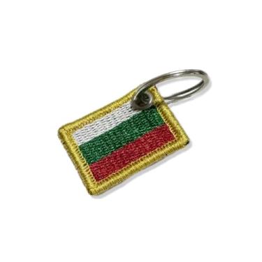 Imagem de BP0204-031 Bandeira Bulgaria Patch Bordado 3,8×2,5cm (C-Chaveiro.)