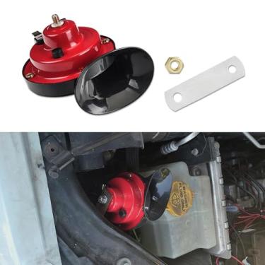 Imagem de Lyxheth Buzinas de trem super altas 300DB, buzina pneumática, kit de buzina de substituição de buzina de 12 V, acessórios externos automotivos, buzinas elétricas de caracol à prova d'água de dois tons