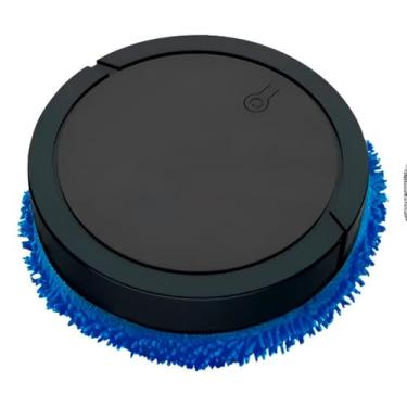 Imagem de Robô Aspirador e Mop Inteligente, Preto, Recarregável USB, 23cm x 6,5cm, Limpeza Silenciosa, 60min Autonomia, para Pisos Planos