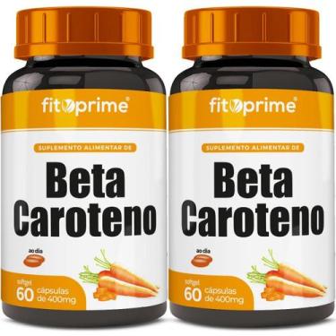Imagem de Kit 2 Beta Caroteno 400Mg 60 Cápsulas Fitoprime