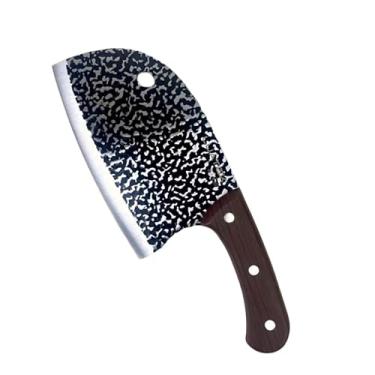 Imagem de Cutelo de Carne de Alto Carbono Faca Osso Pesado Corte Premium Profissional Açougueiro(Só cutelo)