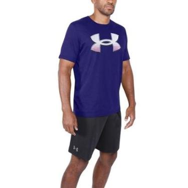 Imagem de Camiseta de Treino Masculina Under Armour Big Logo 2.0 SS Lam-Masculino
