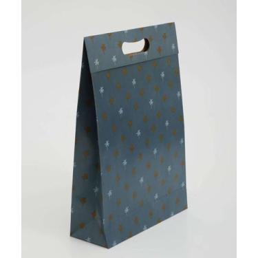 Imagem de Embalagem Presente Sacola Estampa Coqueiros Marisa-16257, UN, Azul