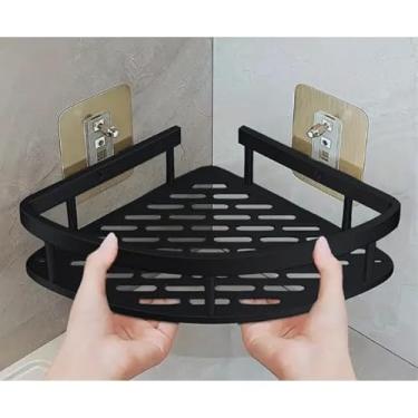 Imagem de Prateleirade Canto Organizadora Banheiro Suporte Alumínio