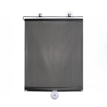 Imagem de 68x125cm Blackout Cortina Sem Furar Persiana Com Ventosas Para Proteção e Quarto Contra O Sol Sala Estar Anti-Uv(Preto Cortinas+3 ventosas)