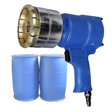 Imagem de HZWMQDLF Máquina de tampar tambor de ferro pneumático, tampador de barril de óleo portátil, para petróleo, grãos, óleo, alicate de vedação de barril, 30-75 mm