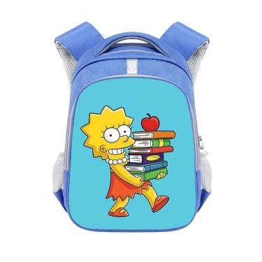 Imagem de Mochila escolar infantil Simpsons em poliéster impresso em 3D