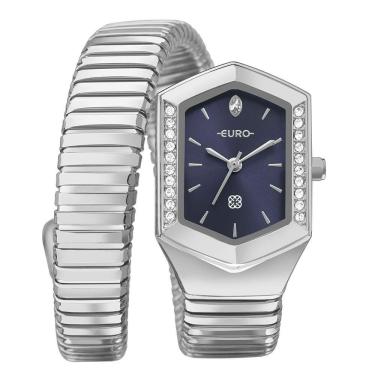 Imagem de Relógio Euro Feminino Serpentes Prata - Eu2035zan/5a Relógio Euro Feminino Unique Premium Prata - Eu2035zan/5a