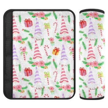 Imagem de Burbuja Capa para cinto de segurança de carro Gnomos Protetor de cinto de segurança de carro macio confortável para alça de ombro de assento, 1 par médio