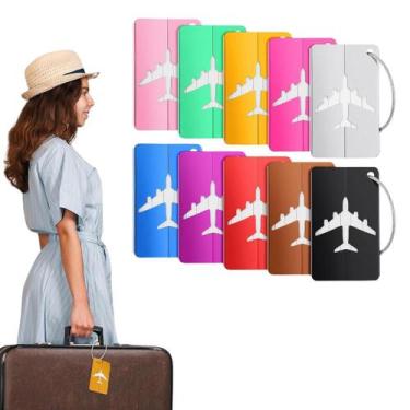 Imagem de Kit 10 Tag Para Mala Viagem Identificador Etiqueta A Prova De Água - T