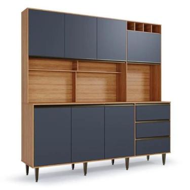 Imagem de Armário de Cozinha 7 Portas 3 Gavetas Nicho Versatti - Batrol Móveis