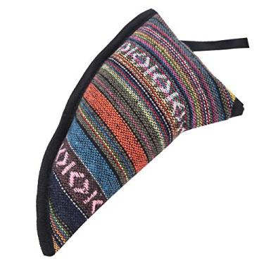 Imagem de Acouto Bolsa de Transporte Pequena e Elegante para Ocarina à Prova d'água - Bolsa de Armazenamento Portátil Em Forma de Chifre de Boi 12 Furos Ocarina - Acessório de Instrumento Leve, Durável e