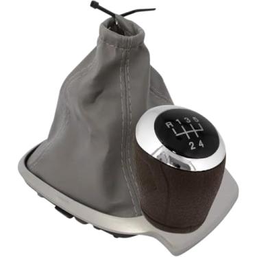 Imagem de Coifa de Câmbio + Manopla Cobalt 2012 2013 2014 2015 2016 2017 2018 2019 2020 (C/Bola Marrom Aro Cromado)