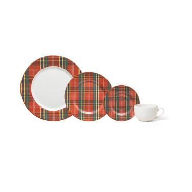 Imagem de Jogo Copa E Cia 24 Peças Aquarelle Natal Em Cerâmica Xadrez