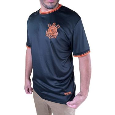 Imagem de Camiseta Corinthians Coimbra, gola retilinea com punho, P