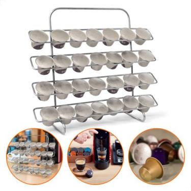 Imagem de Suporte Para 28 Capsulas De Cafe Nespresso Cromado - VIRTU SHOP MIX-SP