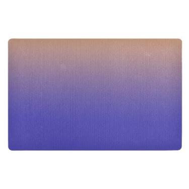 Imagem de GAIGEO Tapete de porta gradiente laranja roxo absorvente de água, tapete impermeável, tapetes de entrada, tapetes de porta frontal 81 x 50 cm