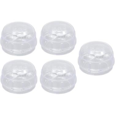 Imagem de 5 Protetores Tampa do botão de fogão a gás de segurança infantil, resistência a altas temperaturas, evita vazamento acidental de gás para cozinhas domésticas, Proteção para Bebes e Criancas