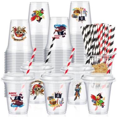 Imagem de Copos descartáveis Boao Halloween Pirate Party 400 ml (36 conjuntos)