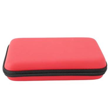 Imagem de Cryfokt Estojo Rígido Durável para Console de Jogos Com Bolso Interno de 8 Slots para Jogos, para 3DS XL, Adequado para Em Movimento, Material PU + EVA (Vermelho)