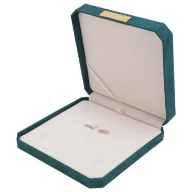 Imagem de Asixxsix Caixa de Conjunto de Joias de Veludo, Estojo de Armazenamento de Joias de Veludo Macio de Grande Capacidade para Colar, Brincos, Pulseira, Anéis, Com Design Leve para Viagens,