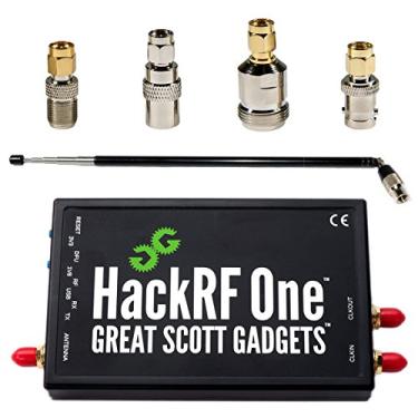 Imagem de NooElec HackRF One Software Defined Radio, ANT500 e SMA Adaptador Bundle para HF, VHF UHF. Inclui SDR com Faixa de Frequência de 1MHz-6GHz Largura de Banda 20MHz, ANT-500 e 4 Adaptadores