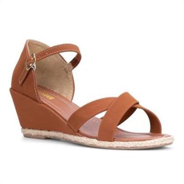 Imagem de Sandália Domidona Anabela Casual Traseira Fechada Feminina-Feminino