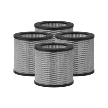 Imagem de Nispira Substituição do filtro de carbono ativado HEPA 3 em 1 compatível com o purificador de ar pessoal Bissell MYair 2780A 2780 27809, comparado à peça 2801. Tamanho 17,78 cm x 17,78 cm x 15,5 cm. 4 pacotes (não serve para o modelo 3139A)