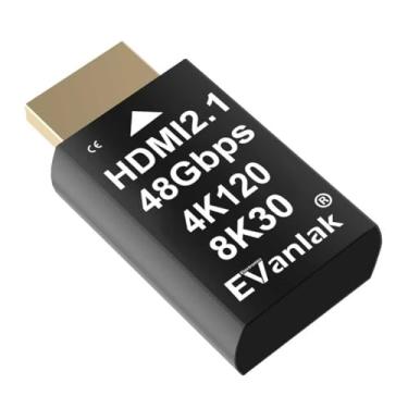 Imagem de Emulador EDID de plugue fictício HDMI 2.1 4K 120Hz – Adaptador de tela virtual de alta resolução para PC, fones de ouvido VR e mineração de criptografia, suporta 8K @30Hz / 4K @ 120Hz Headless Ghost