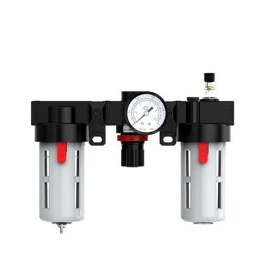 Imagem de 1 peça BC2000 BC3000 BC4000 1/4 3/8 1/2 Filtro de separação de óleo e água de três elos processador de gás válvula redutora de pressão de ar (BC2000, revestimento de ferro)