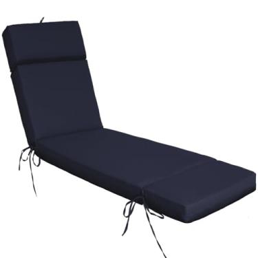 Imagem de Jadoxy Almofada de espreguiçadeira resistente à água e ao desbotamento, almofadas de substituição para espreguiçadeiras para pátio, piscina, varanda, terraço, gramado (70,5 x 22,3 x 8,4 polegadas