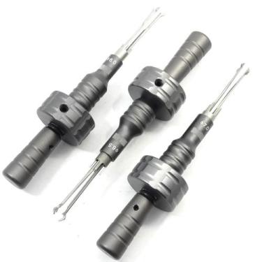 Imagem de Jogo 3x Chave Mestra Micha Mixa Tetra Goso Cadeado Porta