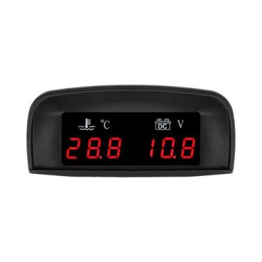 Imagem de Medidor Universal 2 Em 1 Para Carro, Temperatura Da Água E Voltímetro 