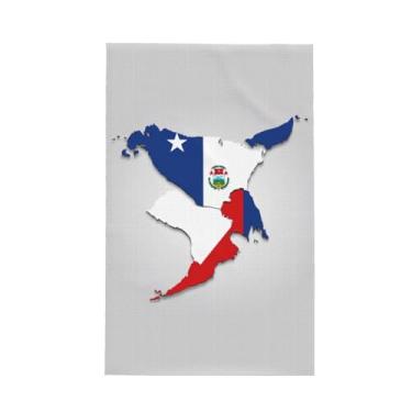 Imagem de XLLingL Mapa da bandeira do Panamá 02 toalhas de cozinha waffle, panos de prato de microfibra, para decoração e limpeza de cozinha - 1 peça