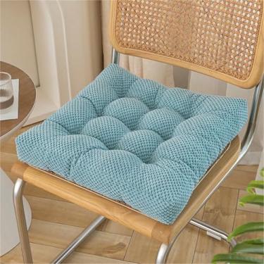 Imagem de Almofadas para cadeiras de jantar, com base antiderrapante, almofadas para assento de cozinha com amarras, almofada de assento lavável para sala de jantar interna.