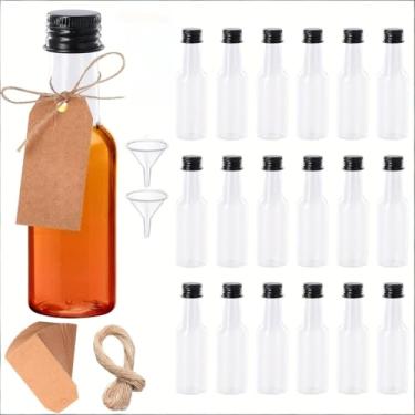 Imagem de 26 mini garrafas de vinho de 50 ml de 50 ml – feitas de plástico, perfeitas para casamentos, festas e acampamento – azeite, recipientes, decorações de casamento, festas. - FangGP