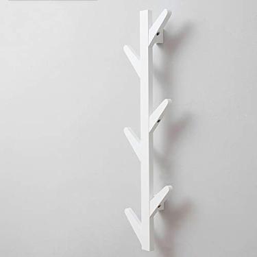 Imagem de 5sssallefaa Suporte para chapéus de bambu montado na parede com 6 ganchos para chapéus, toalhas, cachecóis, roupas, bolsas, cabide de entrada para quarto, banheiro, roupão para organização e decoração